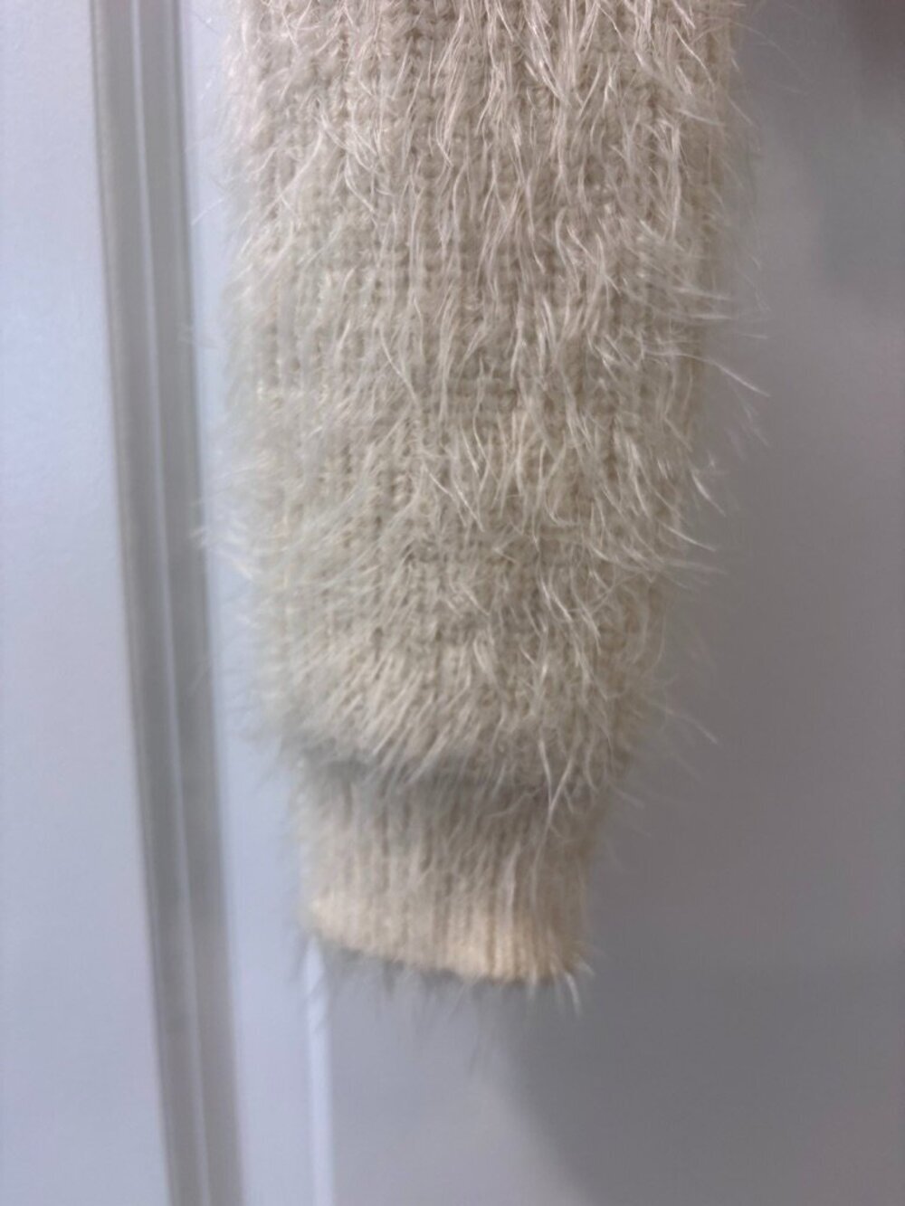 Forever 21 Cream Fuzzy Sweater - Picture 4 of 6